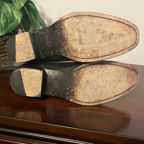 FRYE Black Leather Ankle Booties - Picture 7 of 10